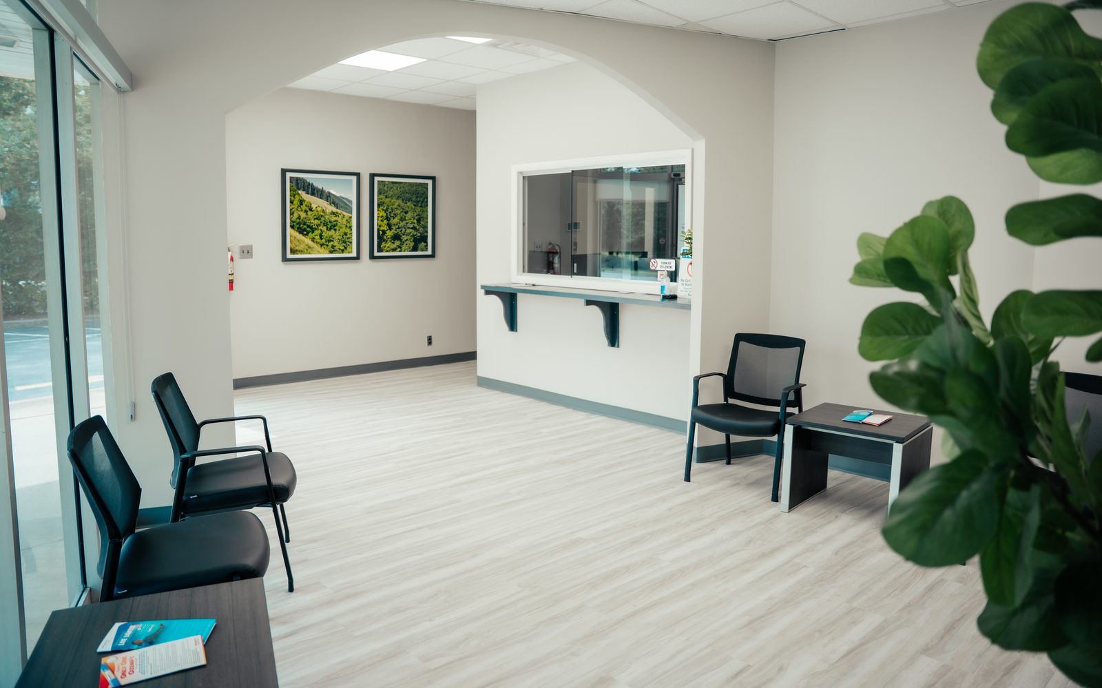 The reception area inside Pivot Health & Lifestyle
